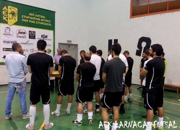 AEK FUTSAL: Αγιασμός και φιλικό με ΑΕΚ Σωτήρας