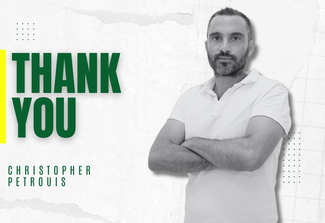 Ευχαριστούμε για όλα Χριστόφορε