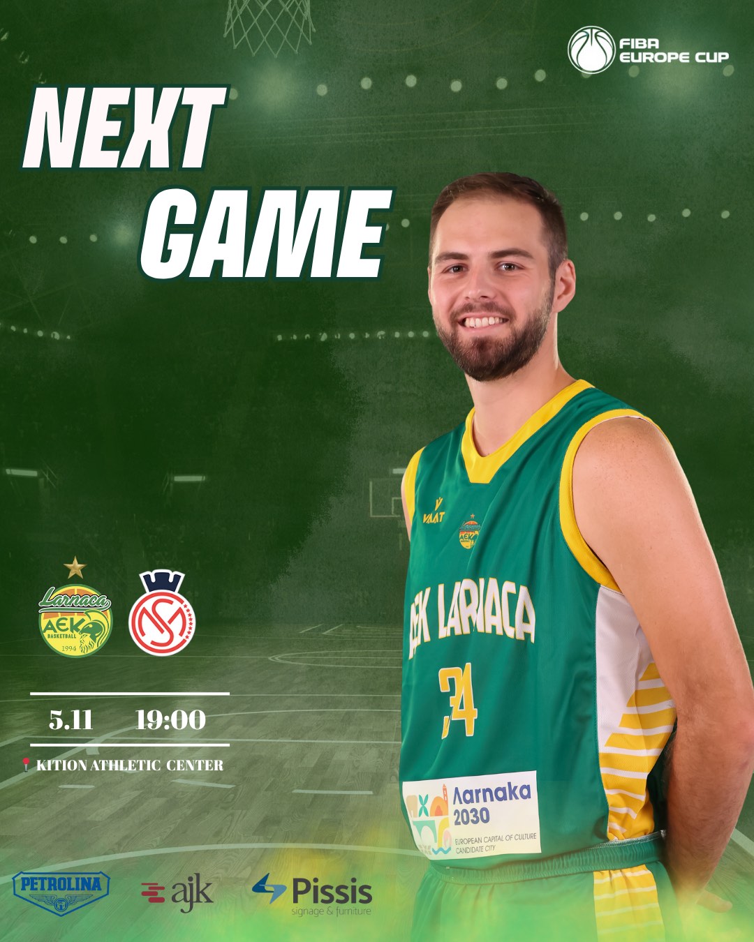 Πετρολίνα ΑΕΚ: Την Τετάρτη η συνέχεια στον όμιλο του FIBA Europe Cup  