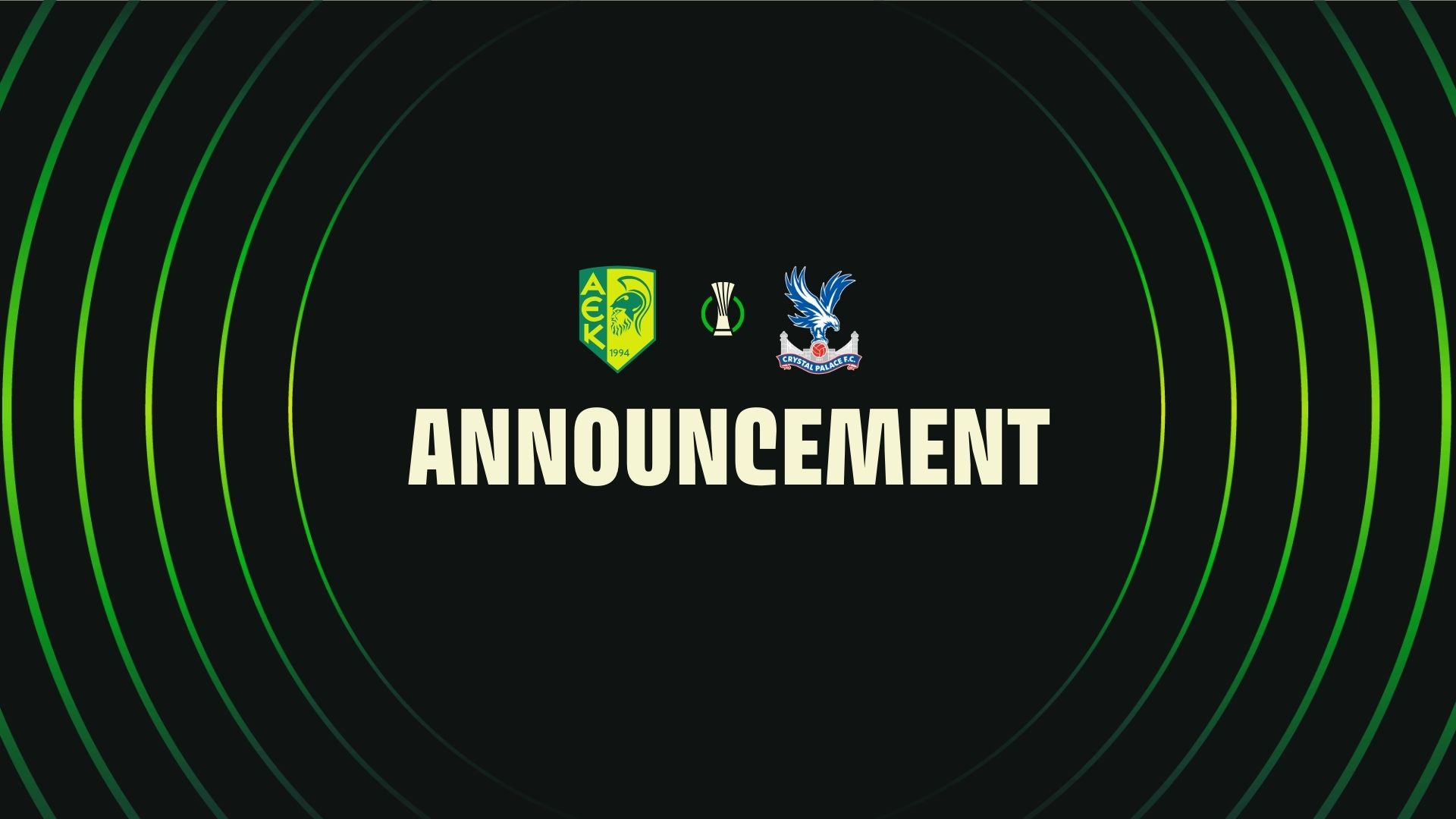 Το πρόγραμμα διασκέψεων και προπονήσεων του αγώνα με την Crystal Palace FC  