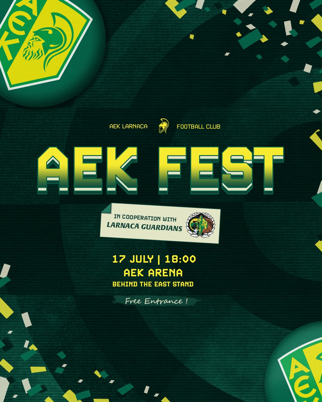 AEK FEST στις 17 Ιουλίου