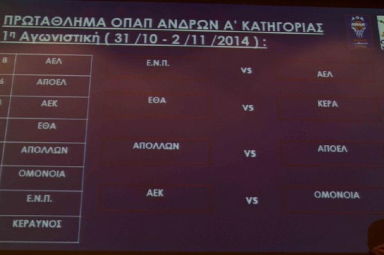 Πετρολίνα ΑΕΚ: Πρεμιέρα με Ομόνοια